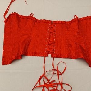 Corset with drawstrings